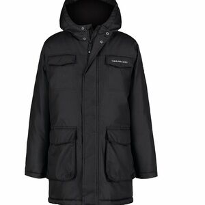 Calvin Klein Boy Jet Black Hooded Jacket